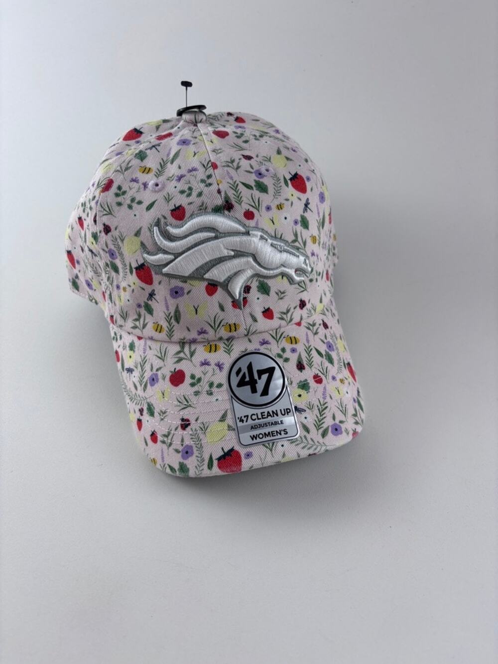 NWT Denver Broncos ’47 Floral Clean Up Hat Women’s Adjustable Pink Cap NFL
